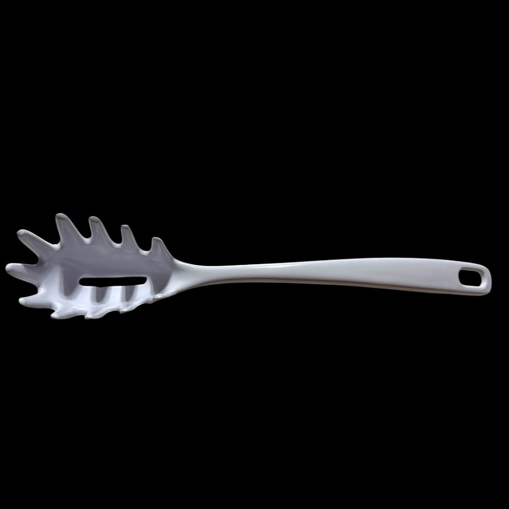 Melamine Pasta Server Spaghetti Serving Spoon Curved Handle Kitchen Utensil